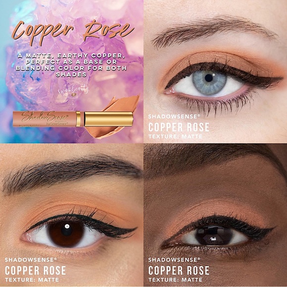 Shadowsense Copper Rose NEW Matte Warm Tan Nude Cream to Powder Eyeshadow Vegan - Picture 5 of 5